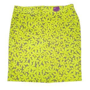 Lane Bryant Pencil Skirt NEW Classic Straight Green Taupe Women Size 20 Floral